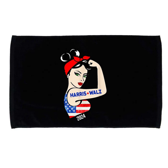 Harris Waltz 2024 Election Female Strong Microfiber Hand Towel