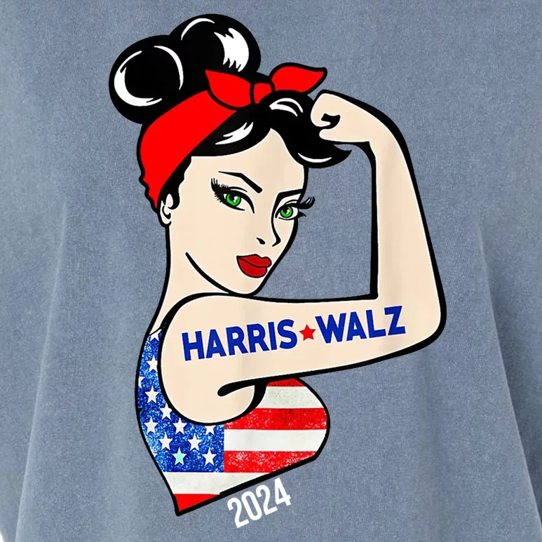 Harris Waltz 2024 Election Female Strong Garment-Dyed Women's Muscle Tee