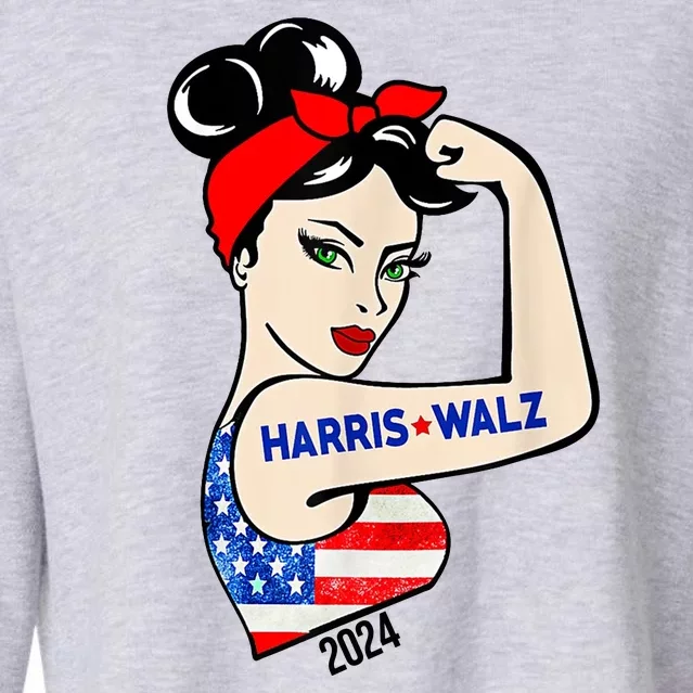 Harris Waltz 2024 Election Female Strong Cropped Pullover Crew