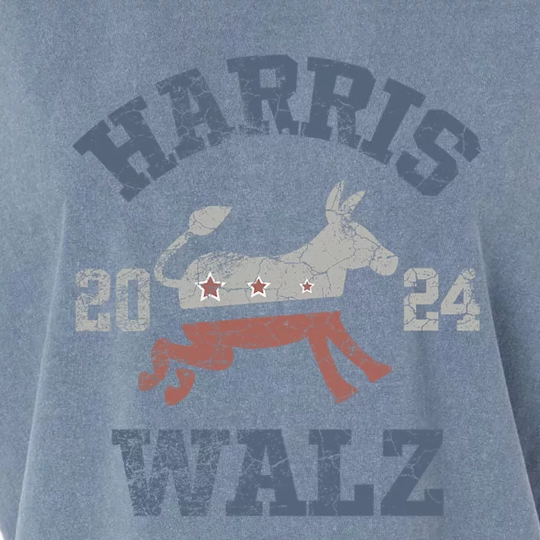 Harris Waltz 2024 Election Kamala Harris Tim Waltz 2024 Support Kamala Garment-Dyed Women's Muscle Tee