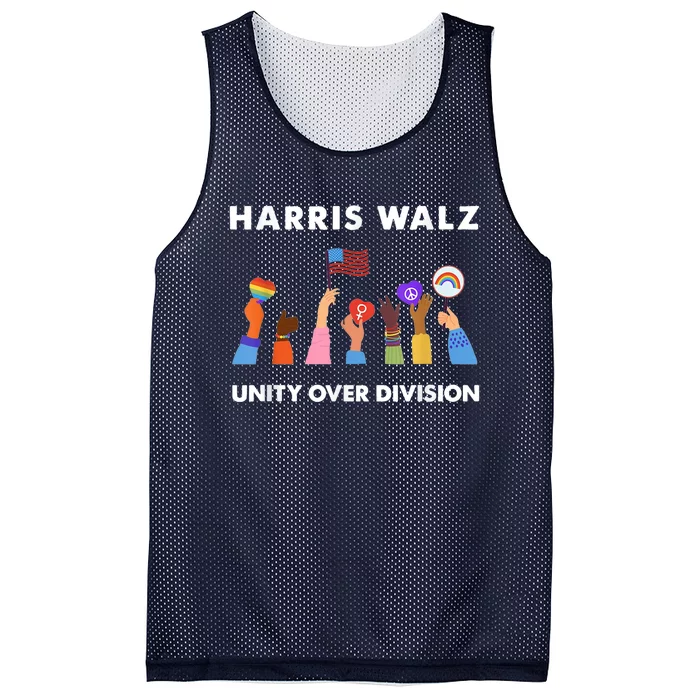 Harris Waltz 2024 Unity Over Division Mesh Reversible Basketball Jersey Tank