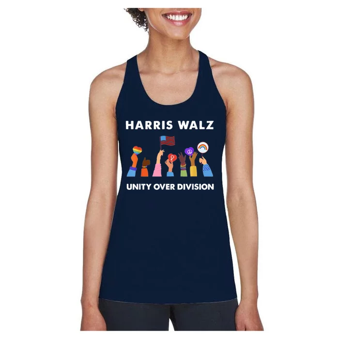 Harris Waltz 2024 Unity Over Division Women's Racerback Tank