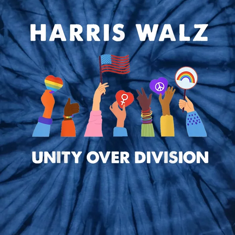 Harris Waltz 2024 Unity Over Division Tie-Dye T-Shirt