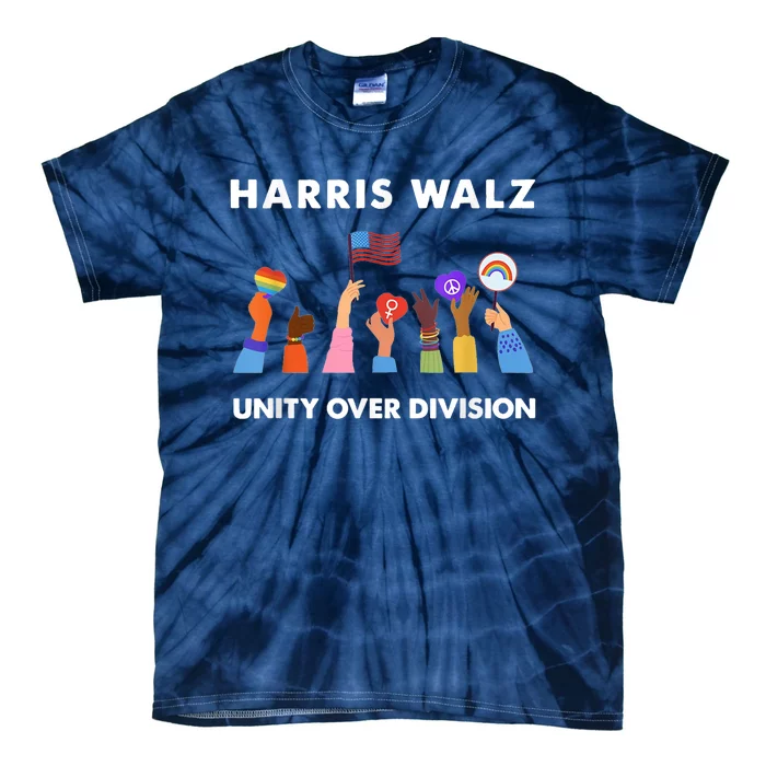 Harris Waltz 2024 Unity Over Division Tie-Dye T-Shirt