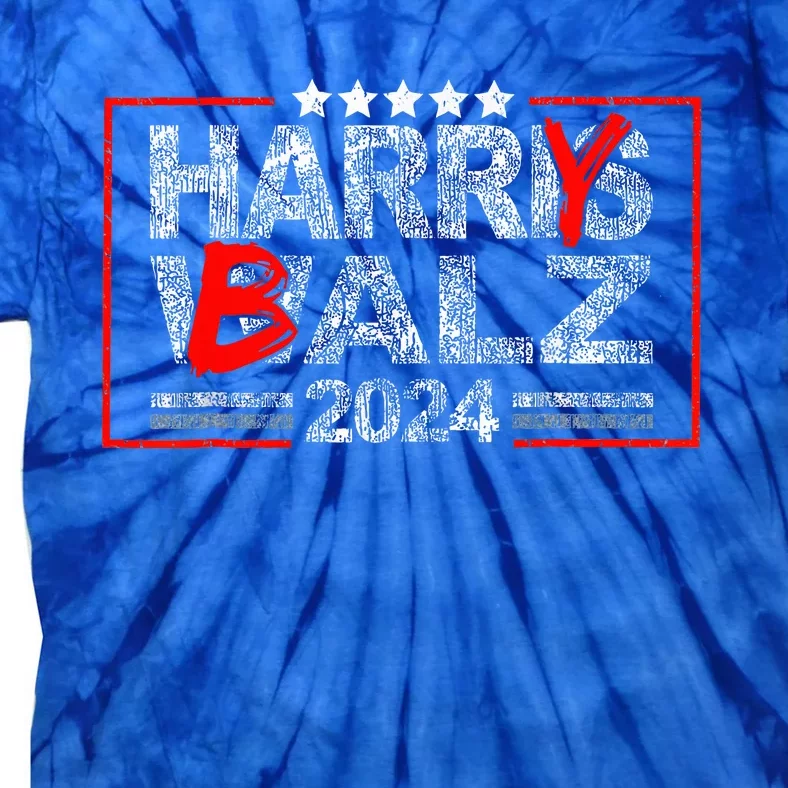 Harris Walz 24 Harry Balz 2024 Democratics Tie-Dye T-Shirt