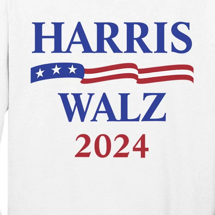 Harris Waltz 2024 Usa Harris Walz 2024 Tall Long Sleeve T-Shirt