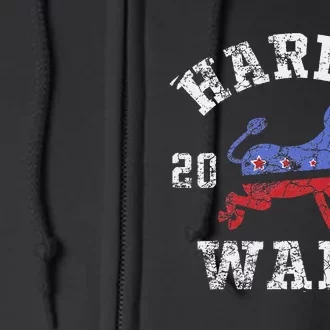 Harris Walz 2024 Election Kamala Harris Tim Waltz 2024 Gift Full Zip Hoodie