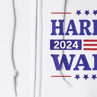 Harris Waltz 2024 Election Kamala Harris Tim Waltz24 Full Zip Hoodie