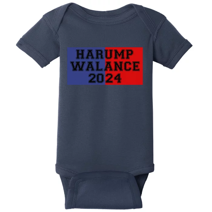 Harump Walance 2024 Harris Trump Walz Vance Funny 2024 Baby Bodysuit