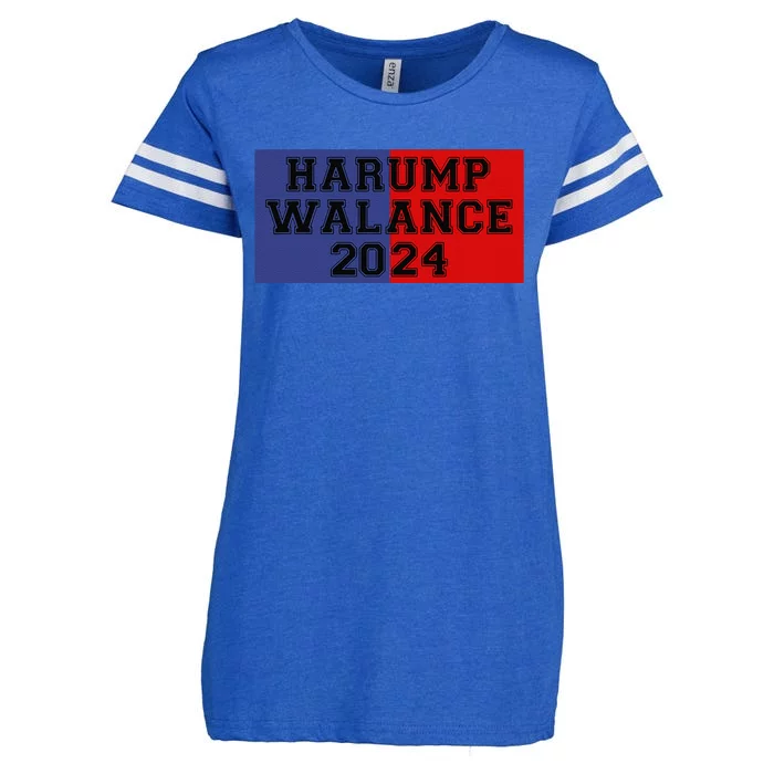 Harump Walance 2024 Harris Trump Walz Vance Funny 2024 Enza Ladies Jersey Football T-Shirt