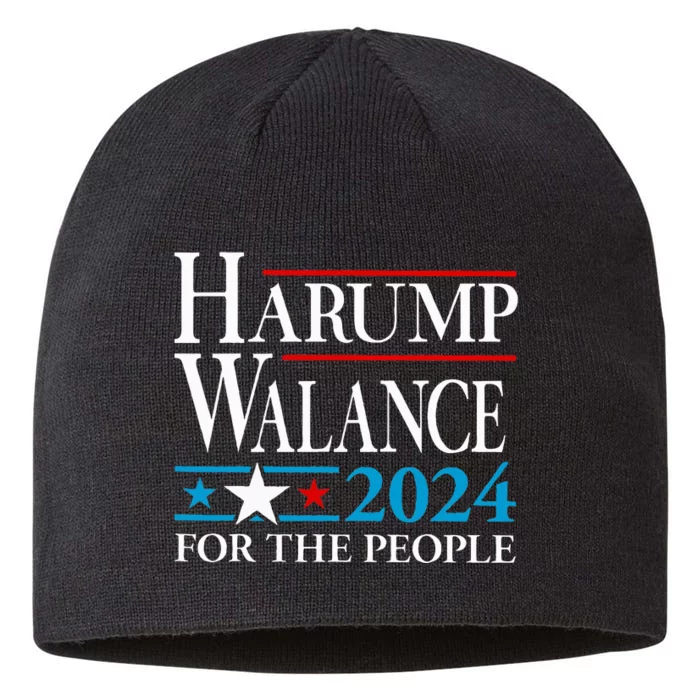 Harump Wallace 2024 Harris Trump Walz Vance 8 1/2in Sustainable Knit Beanie