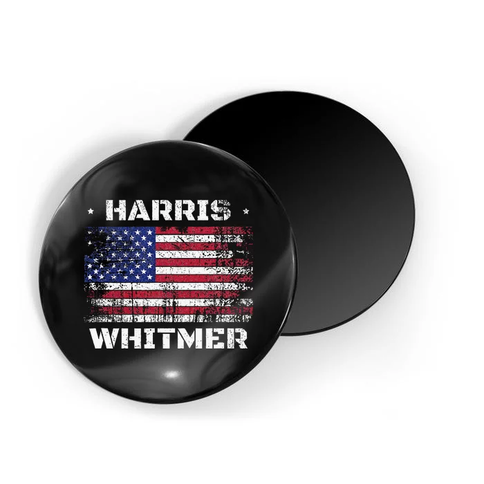 Harris Whitmer 2024 Distressed Us Flag Election President Magnet