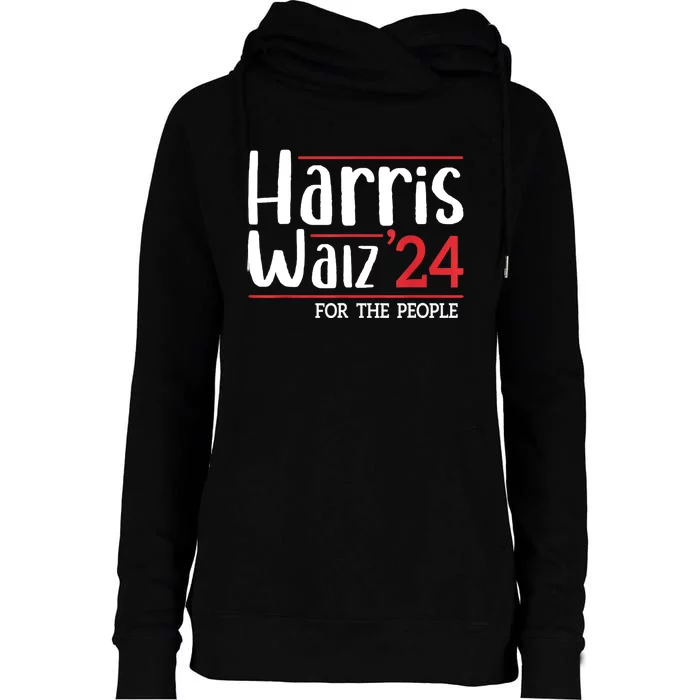 Harris Walz 2024 Harris Waltz 2024 Womens Funnel Neck Pullover Hood