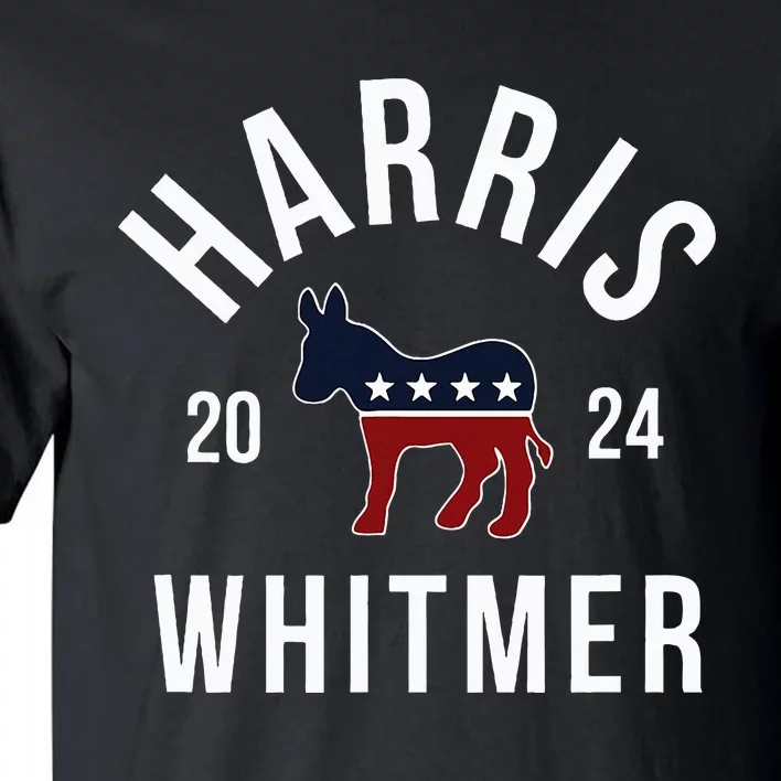 Harris Whitmer 2024 Vote Kamala Harris Gretchen Whitmer 24 Tall T-Shirt