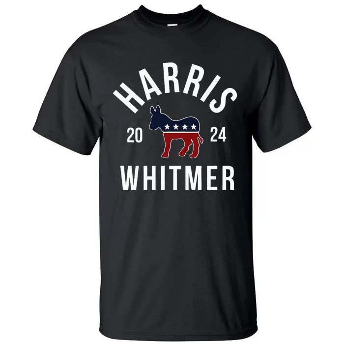 Harris Whitmer 2024 Vote Kamala Harris Gretchen Whitmer 24 Tall T-Shirt