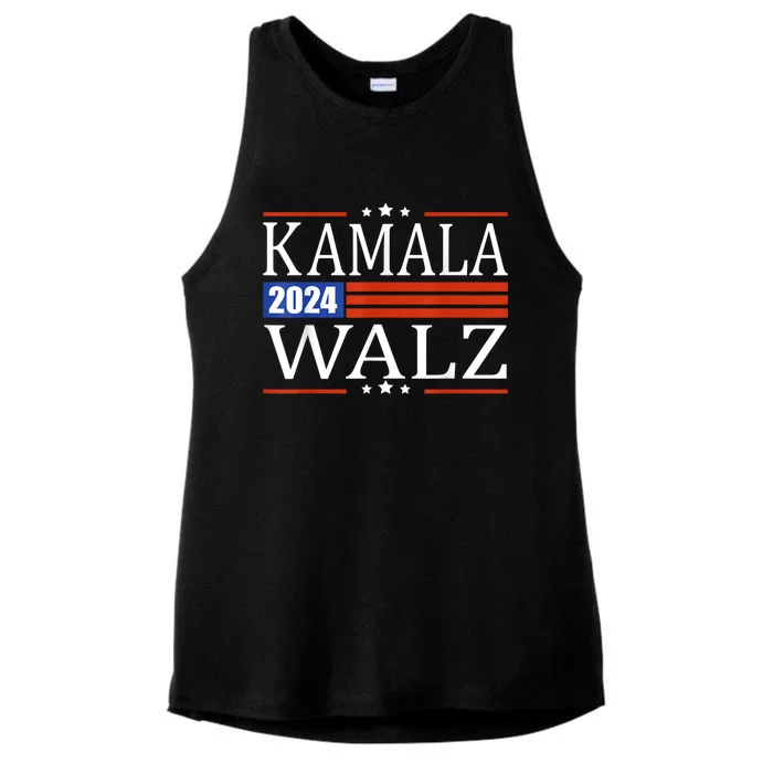 Harris Waltz 2024 Kamala Harris Tim Waltz 2024 Ladies Tri-Blend Wicking Tank