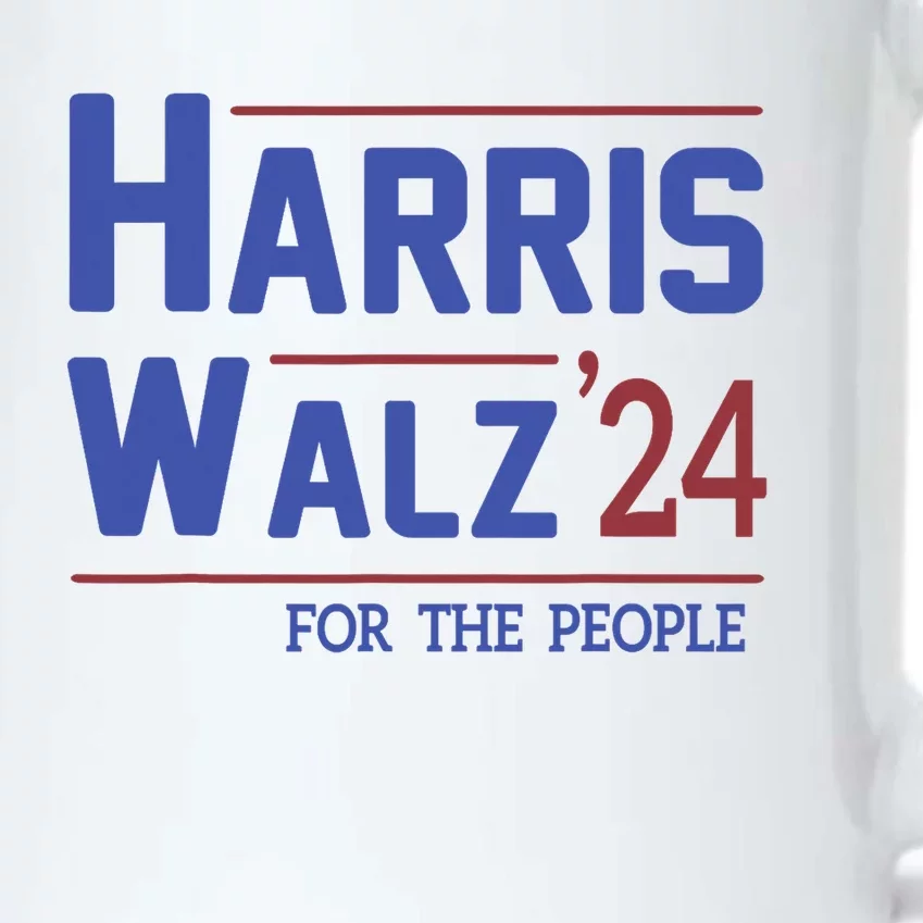 Harris Walz 2024 President American Flag Kamala Harris Waltz Black Color Changing Mug