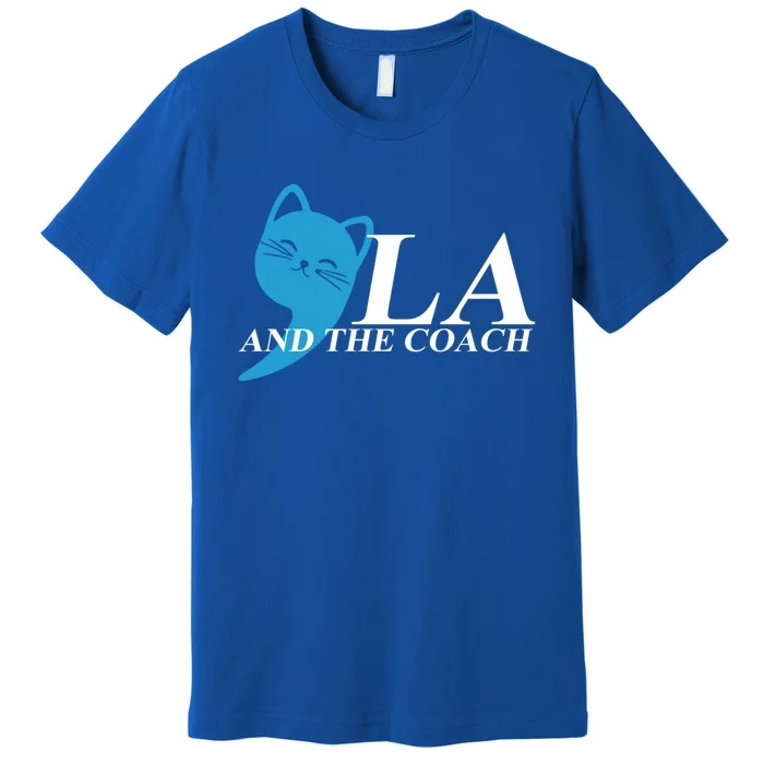 Harris Walz 2024 Comma La And The Coach Gift Premium T-Shirt