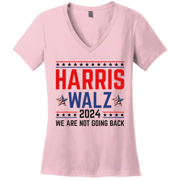 Harris Waltz 2024 Kamala Tim Election Campaign Art Women's V-Neck T-Shirt