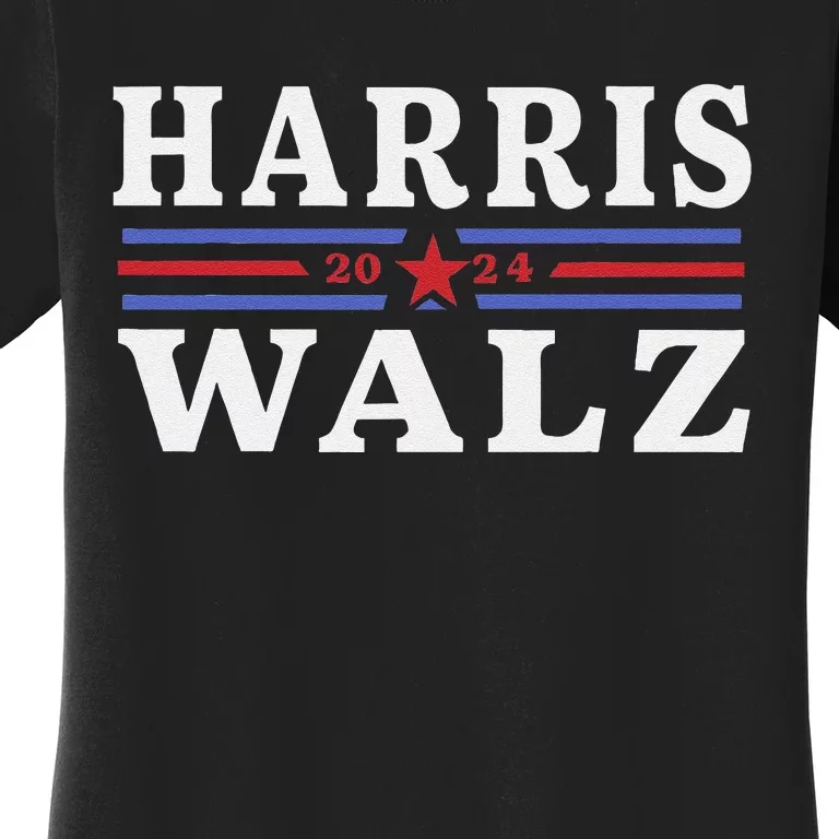 Harris Waltz 2024 Election Kamala Harris Tim Waltz 2024 Gift Women's T-Shirt