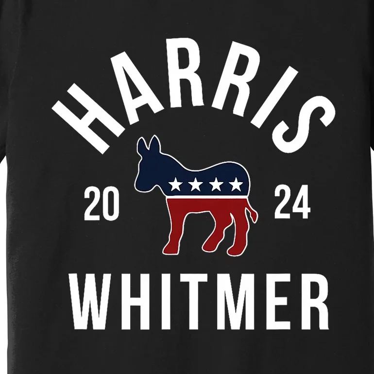 Harris Whitmer 2024 Vote Kamala Harris Gretchen Whitmer 24 Premium T-Shirt