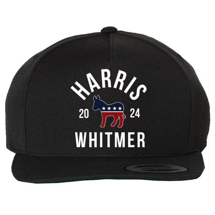 Harris Whitmer 2024 Vote Kamala Harris Gretchen Whitmer 24 Wool Snapback Cap