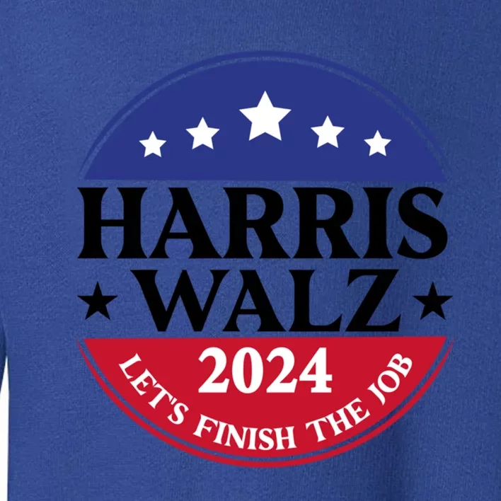 Harris Walz 24 Kamala Harris Madam President 2024 Election Gift Toddler Sweatshirt