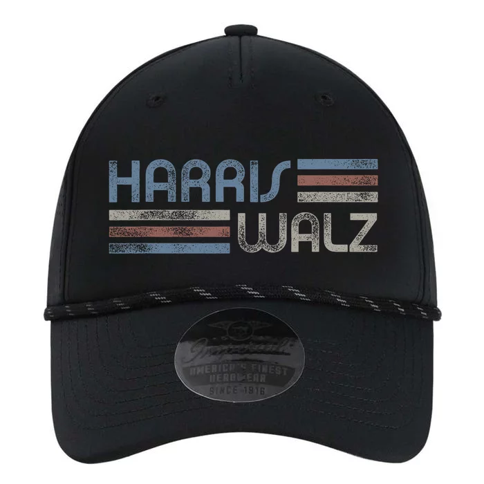 Harris Walz 2024 Retro Faded Stripes Harris Waltz 2024 Performance The Dyno Cap