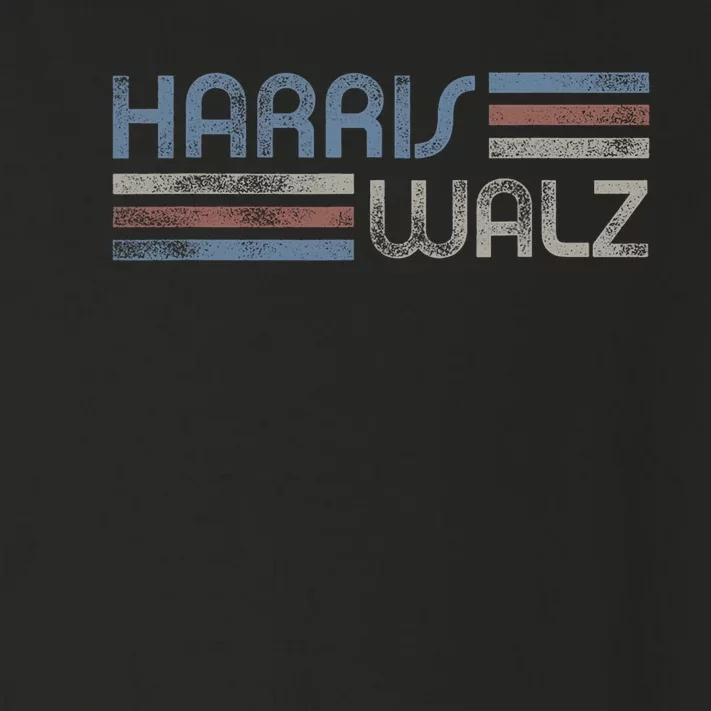 Harris Walz 2024 Retro Faded Stripes Harris Waltz 2024 Toddler Long Sleeve Shirt