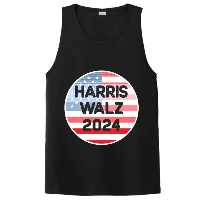 Harris Walz 24 Retro Vintage Style Gift Performance Tank