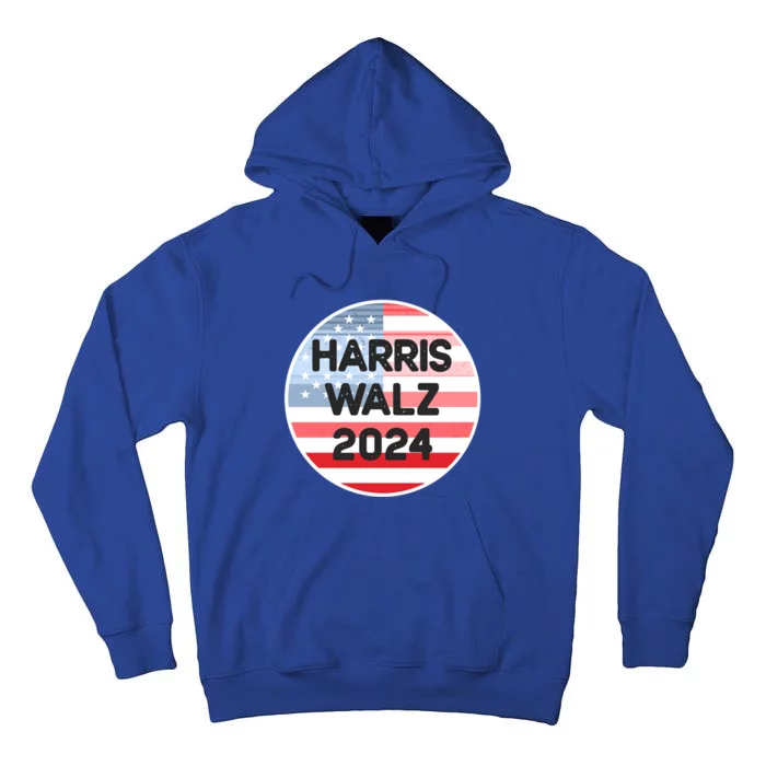 Harris Walz 24 Retro Vintage Style Gift Tall Hoodie