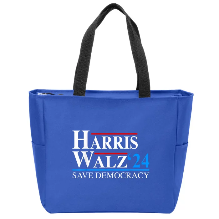 Harris Waltz 2024 Vice President Kamala Harris Tim Walz 2024 Zip Tote Bag