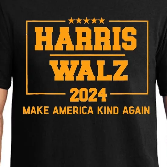 Harris Walz 2024 Make America Kind Again Harris Waltz Quote Pajama Set