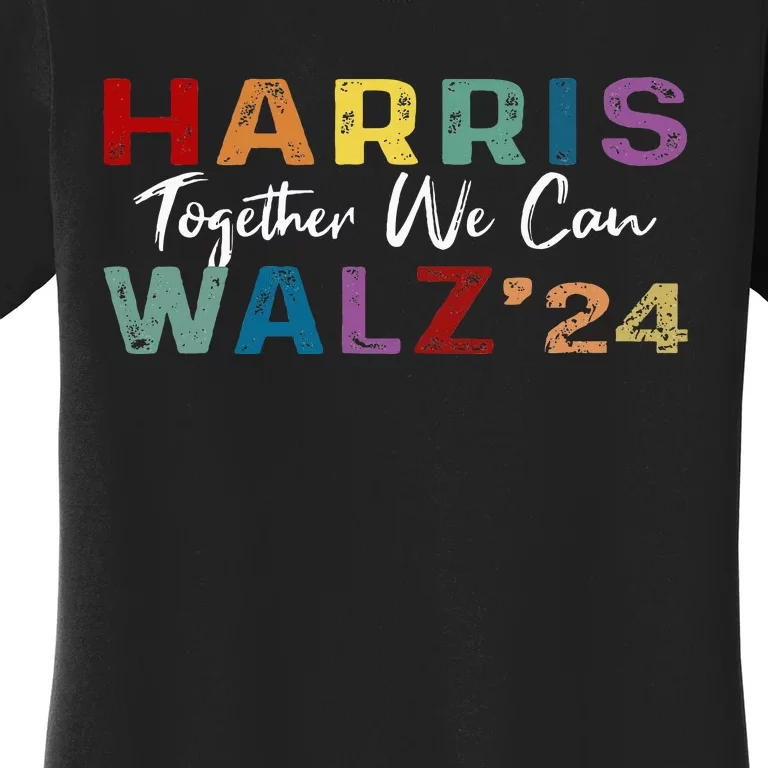 Harris Walz 2024 Election Kamala Harris Tim Waltz 2024 Women's T-Shirt