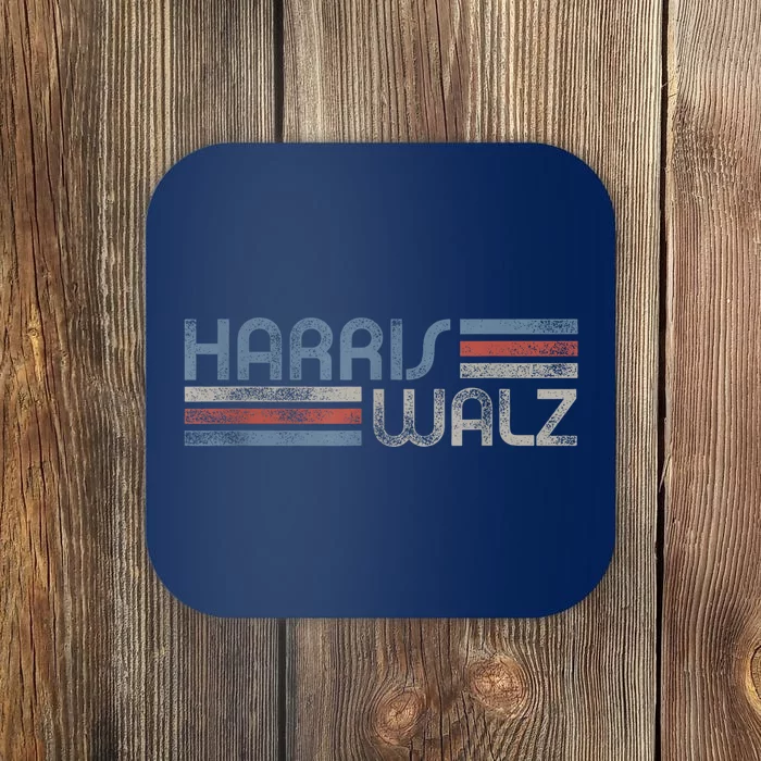 Harris Walz 2024 Retro Faded Stripes Harris Waltz 2024 Coaster