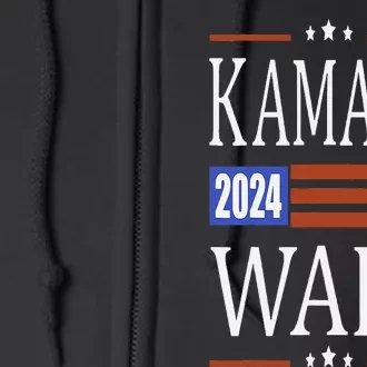 Harris Waltz 2024  Kamala Harris Tim Waltz 2024 Full Zip Hoodie