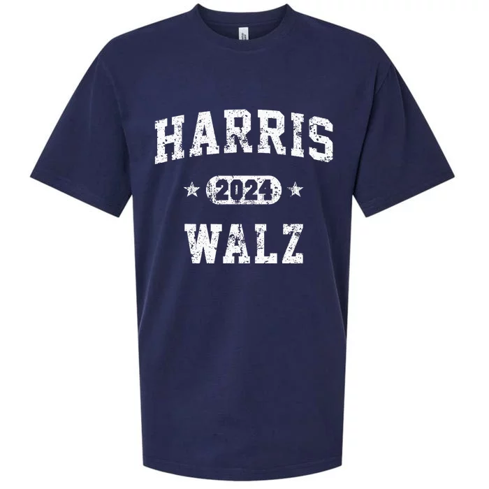 Harris Waltz 2024 Walz Vintage Team Sueded Cloud Jersey T-Shirt