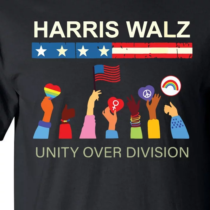 Harris Waltz 2024 Unity Over Division Tall T-Shirt