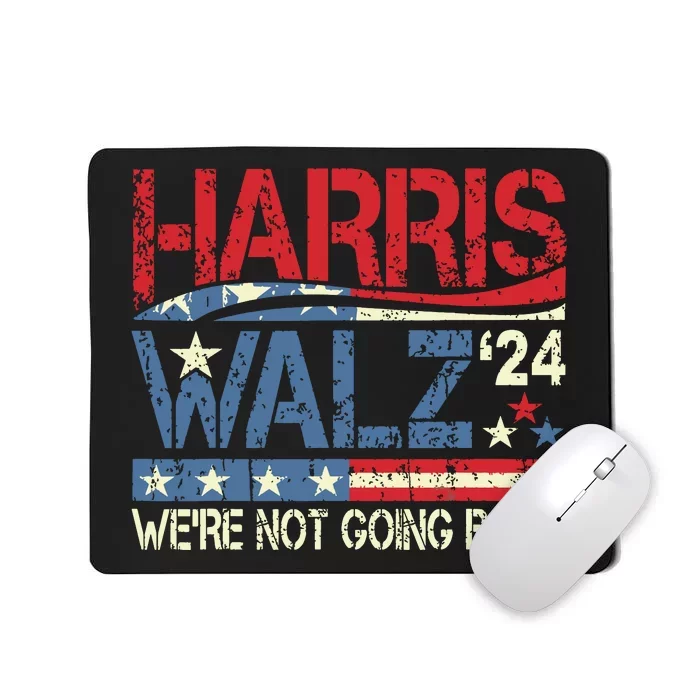 Harris Walz 2024 Kamala Harris 2024 Tim Walz 2024 Usa Flag Mousepad