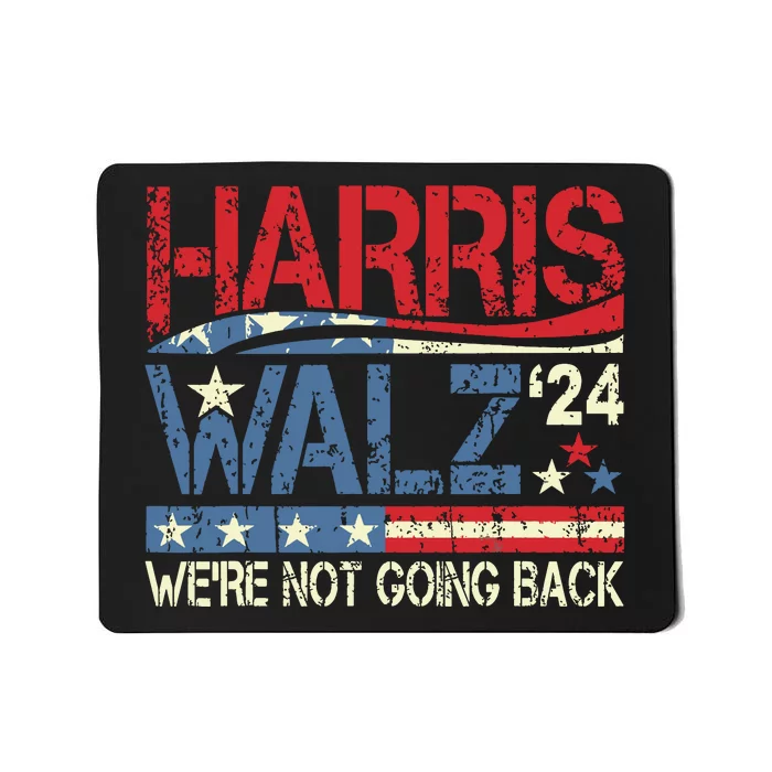 Harris Walz 2024 Kamala Harris 2024 Tim Walz 2024 Usa Flag Mousepad