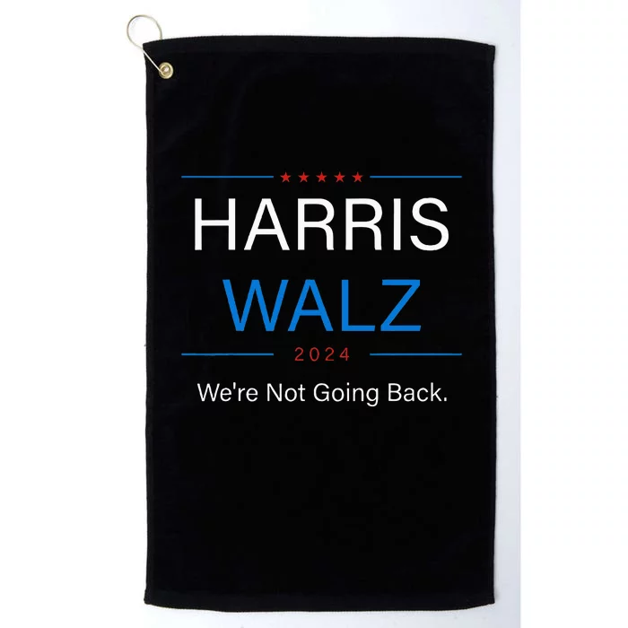 Harris Walz 2024 Election Kamala Harris Tim Walz Waltz Platinum Collection Golf Towel