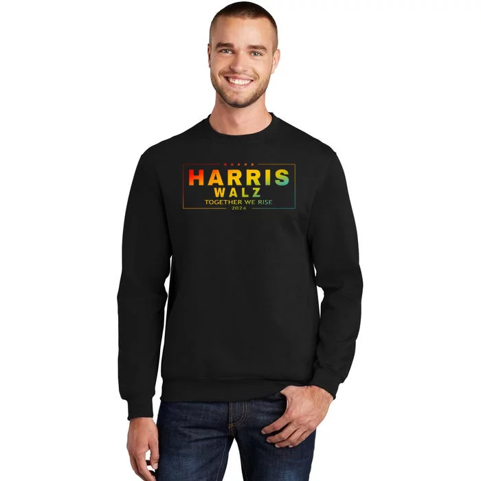 Harris Walz 2024 Together We Rise Lgbt Sweatshirt