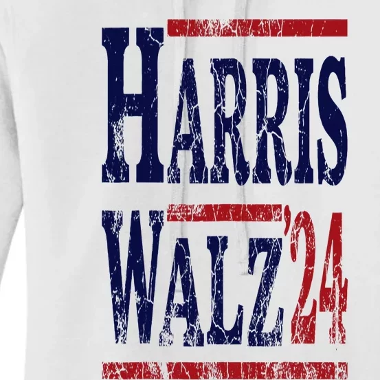 Harris Walz 2024 Election Kamala Harris Tim Waltz 2024 Women's Pullover Hoodie