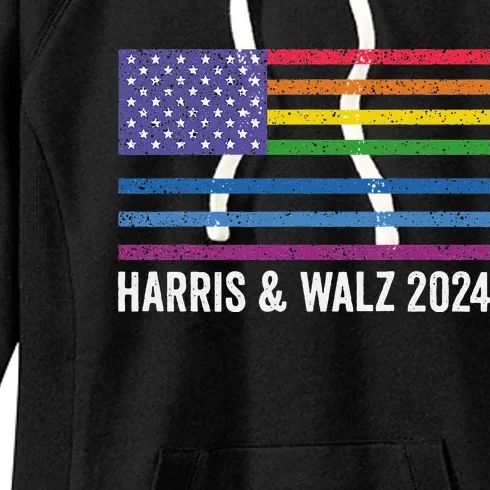 Harris Waltz 2024 Election Kamala Harris Tim Waltz 2024 Women's Fleece Hoodie