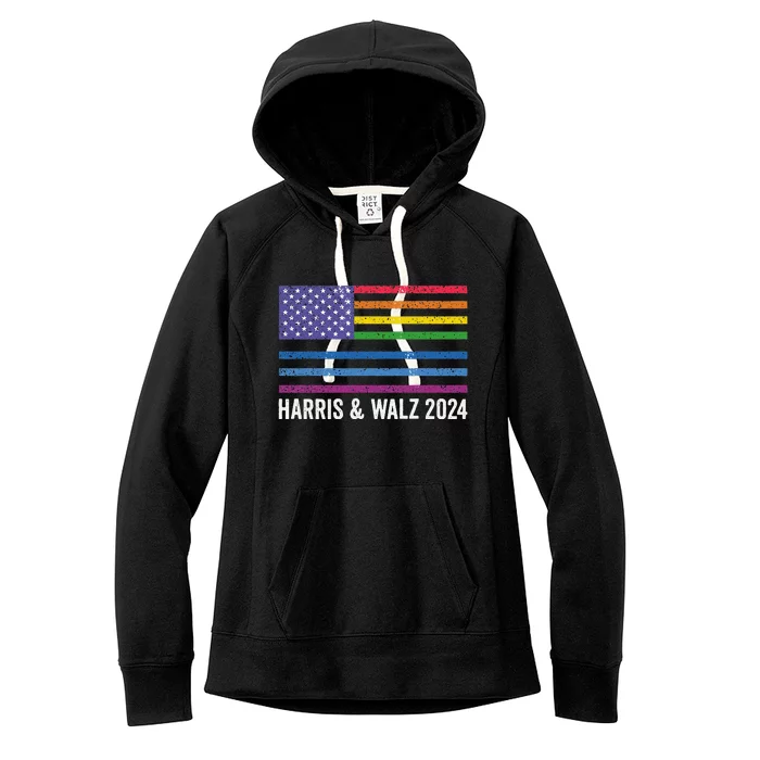 Harris Waltz 2024 Election Kamala Harris Tim Waltz 2024 Women's Fleece Hoodie