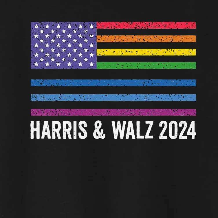 Harris Waltz 2024 Election Kamala Harris Tim Waltz 2024 Women's Crop Top Tee