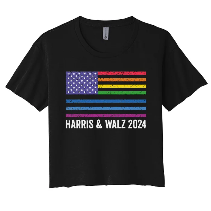 Harris Waltz 2024 Election Kamala Harris Tim Waltz 2024 Women's Crop Top Tee