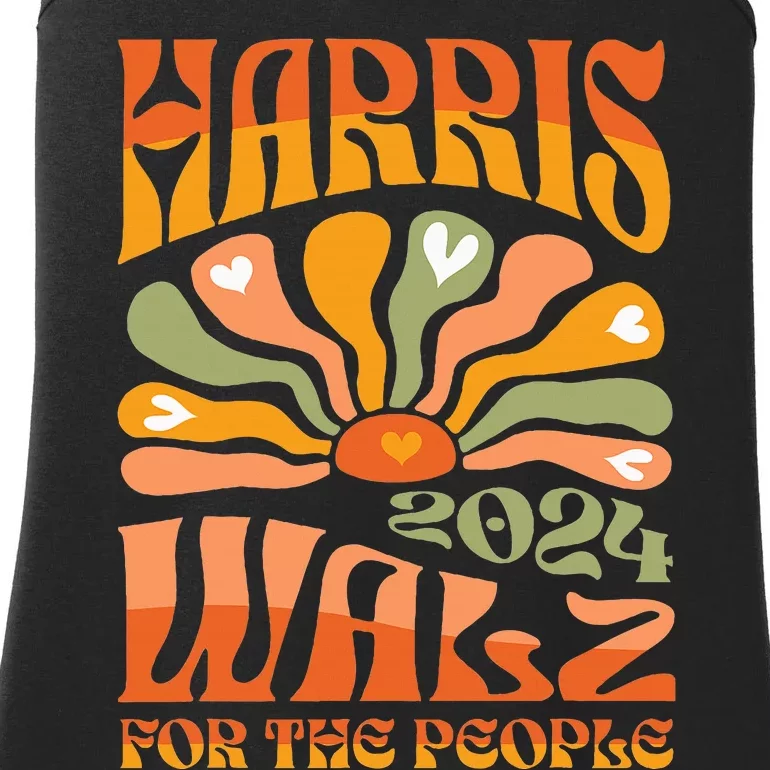 Harris Walz 2024 Election President Kamala Harris Tim Waltz Ladies Essential Tank