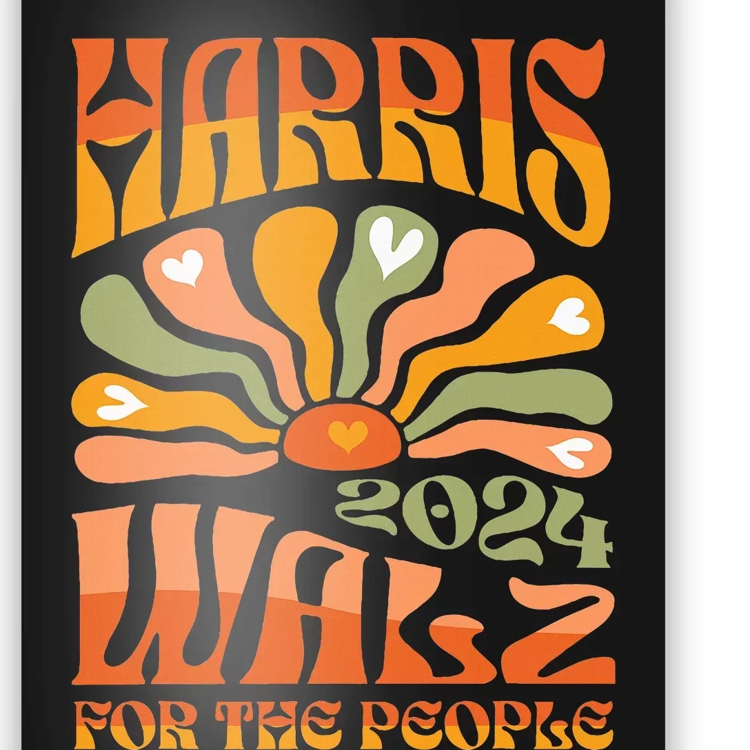 Harris Walz 2024 Election President Kamala Harris Tim Waltz Poster