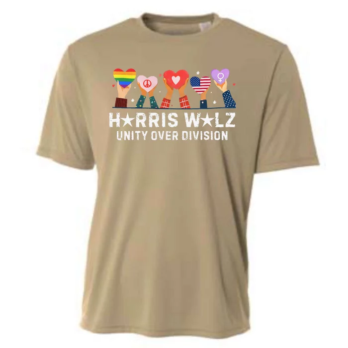 Harris Walz 2024 Unity Over Division Harris Walz 2024 Cooling Performance Crew T-Shirt